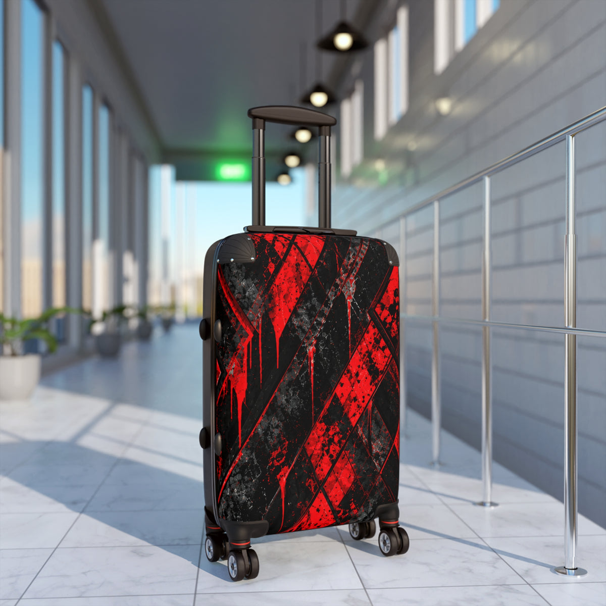 CRIMSON VICE Hard-Shell Spinner Suitcase | Cyberdelia Skunkworks