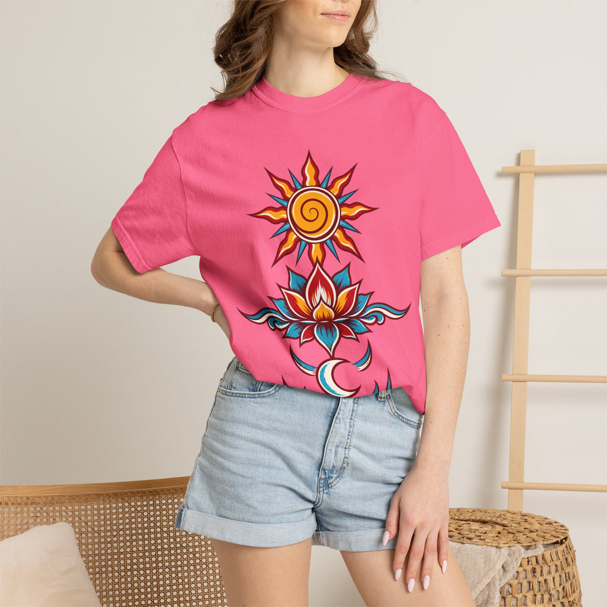 Solar Lotus — Krystal Starr Celestial Wear Unisex Graphic Tee