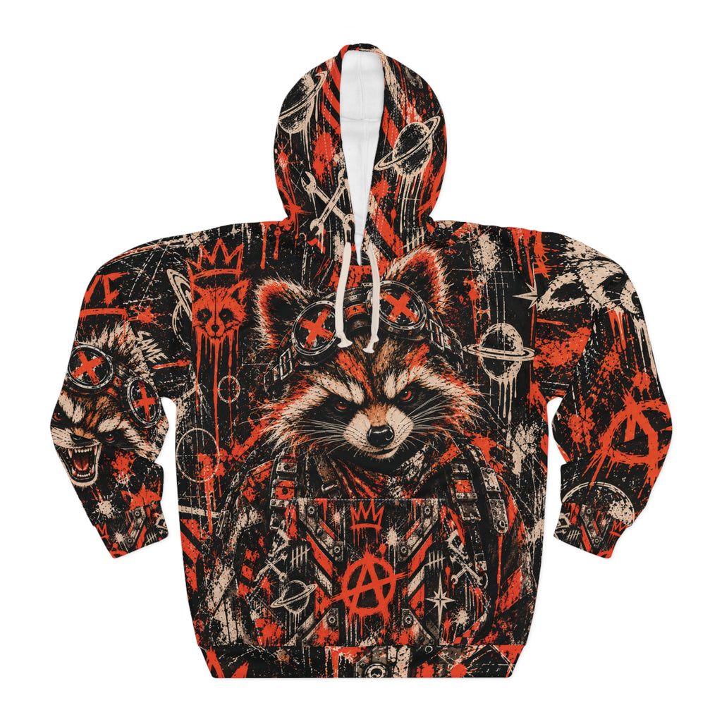 SCRAP ROYALTY Cyberdelia Crew | All-Over Print Hoodie