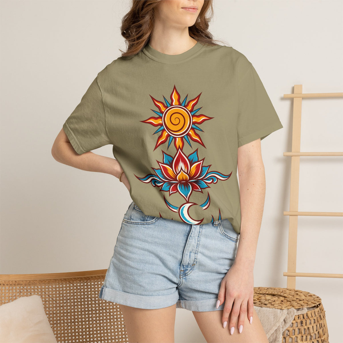Solar Lotus — Krystal Starr Celestial Wear Unisex Graphic Tee