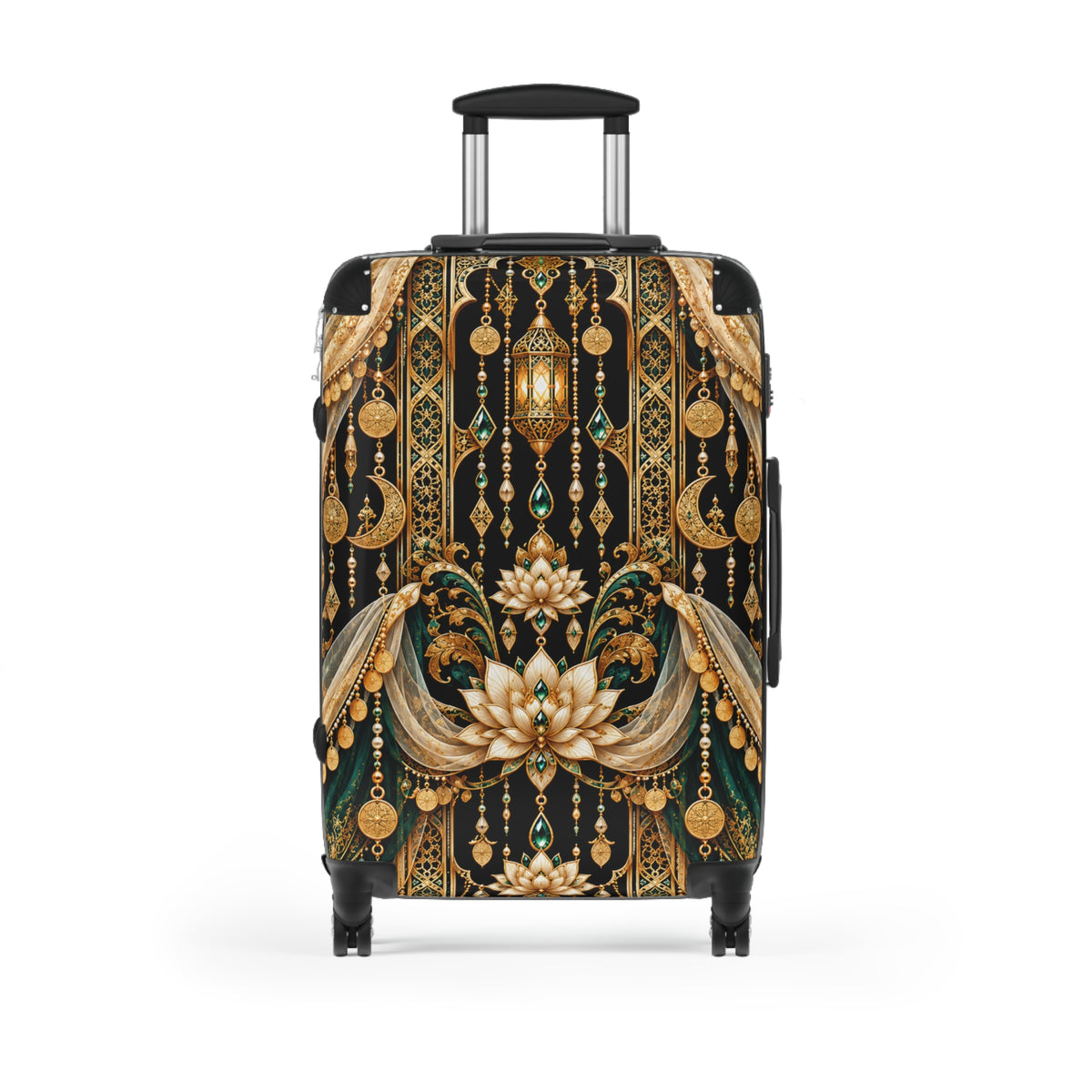 Emerald Veil | Hard-Shell Spinner Suitcase