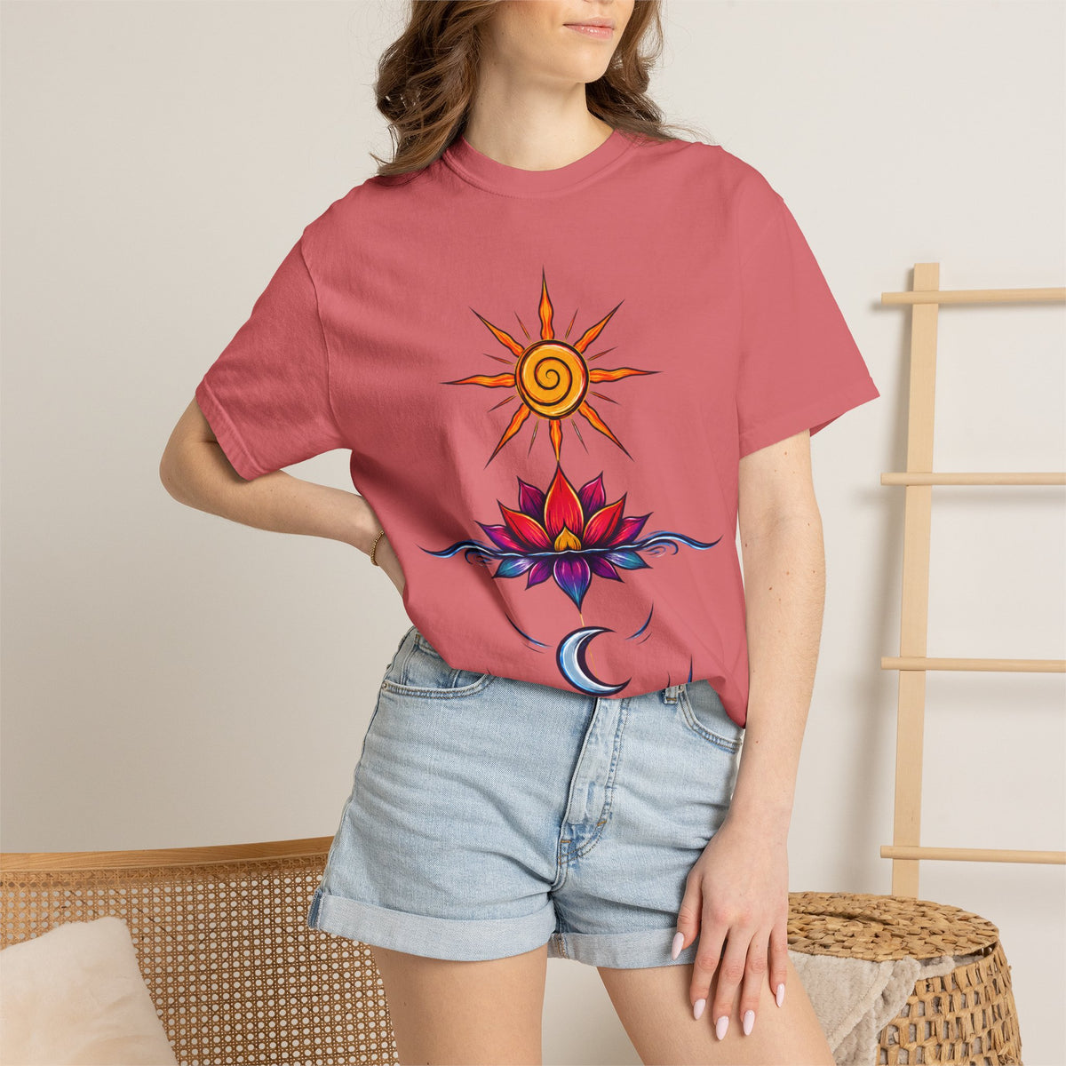 Solar Lotus — Krystal Starr Celestial Wear Unisex Graphic Tee