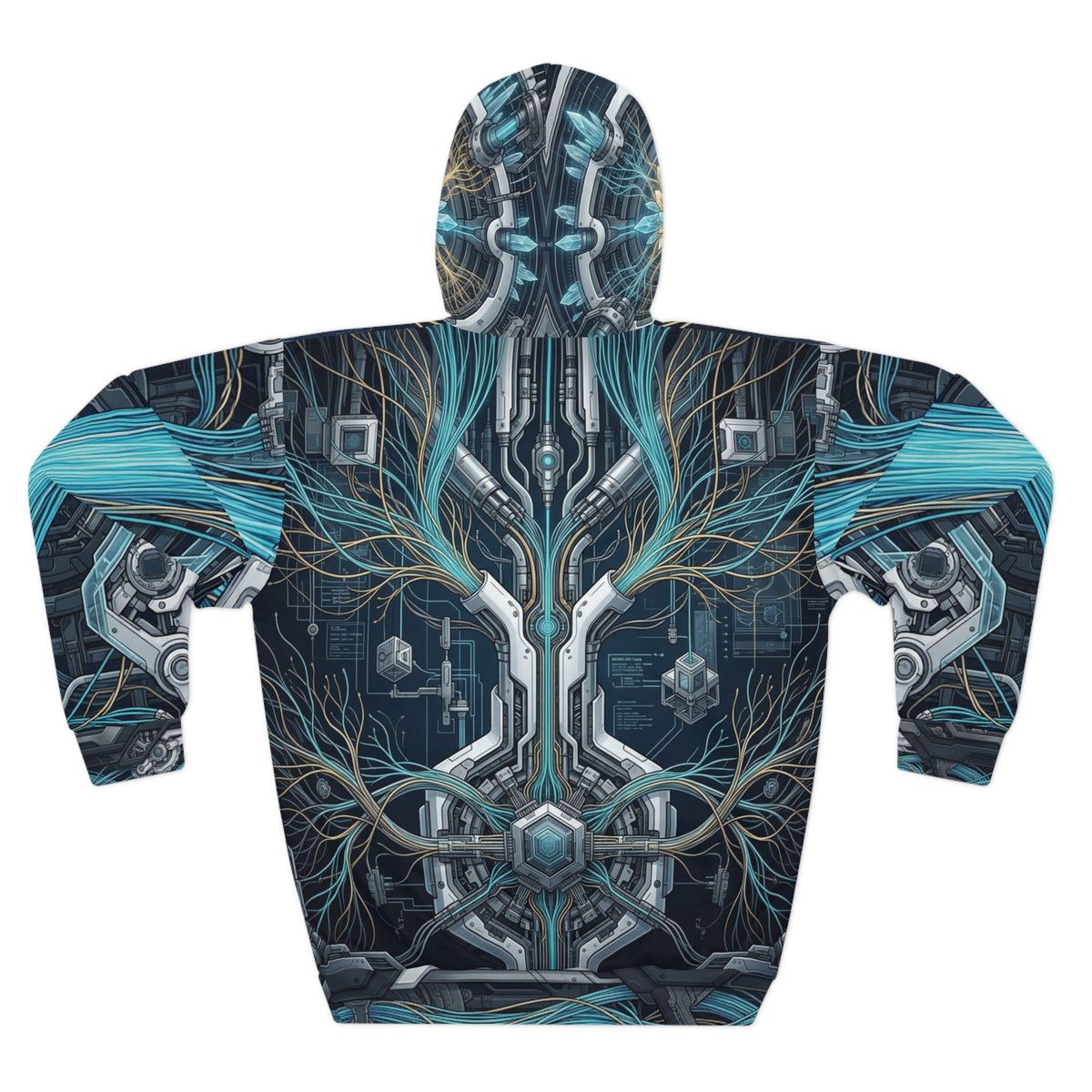 GHOST IN THE MACHINE Cyberdelia Skunkworks | All-Over Print Hoodie