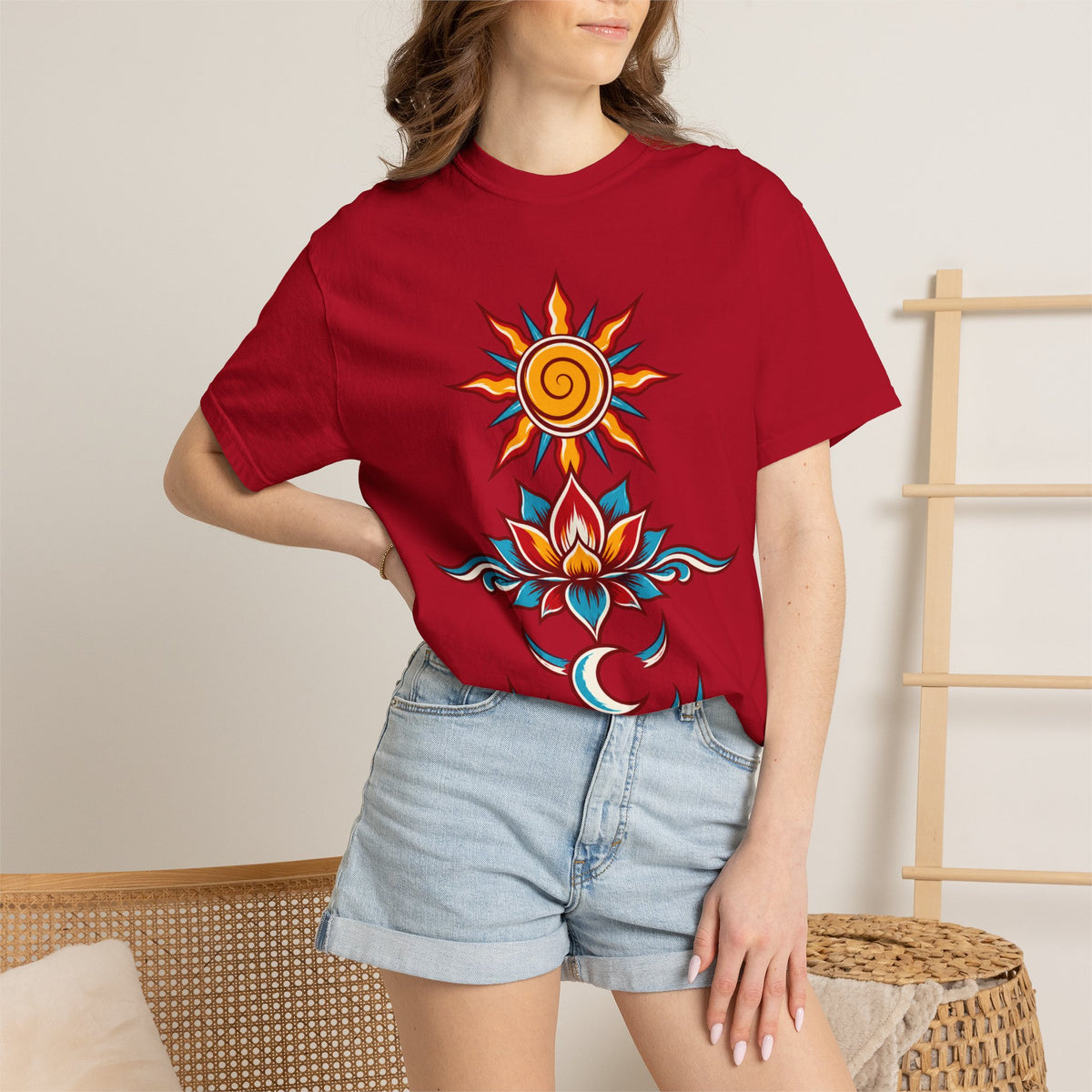 Solar Lotus — Krystal Starr Celestial Wear Unisex Graphic Tee