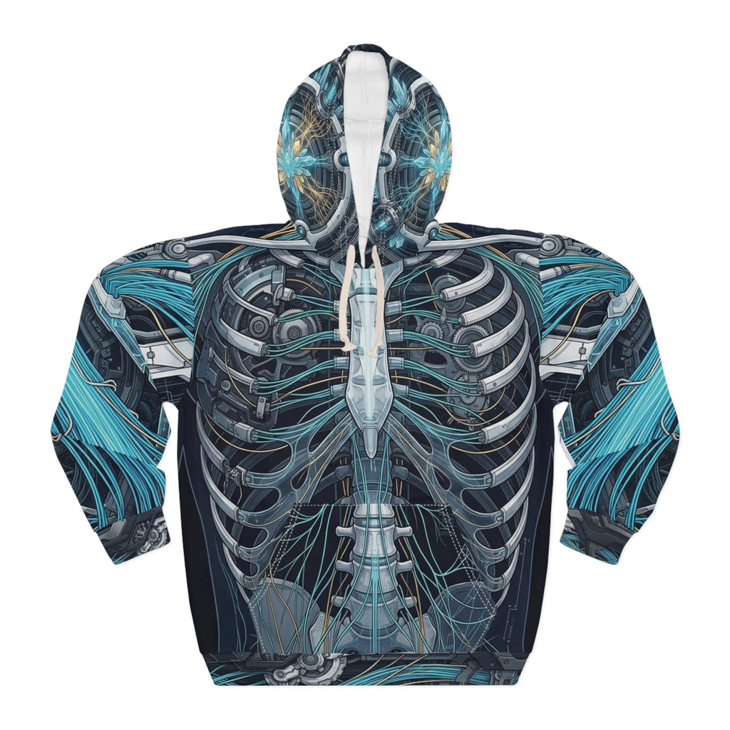 GHOST IN THE MACHINE Cyberdelia Skunkworks | All-Over Print Hoodie