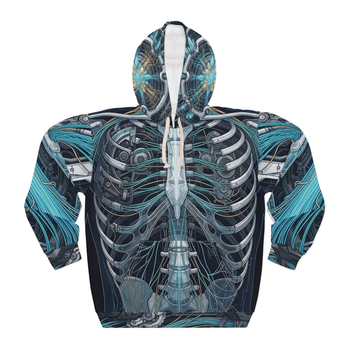 GHOST IN THE MACHINE Cyberdelia Skunkworks | All-Over Print Hoodie