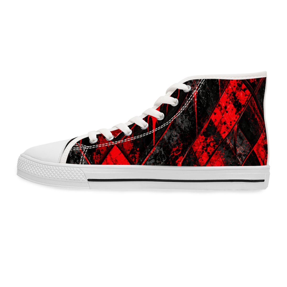 CRIMSON VICE Women's High-Top Sneakers | Cyberdelia Skunkworks