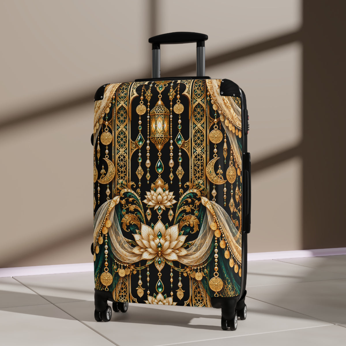 Emerald Veil | Hard-Shell Spinner Suitcase