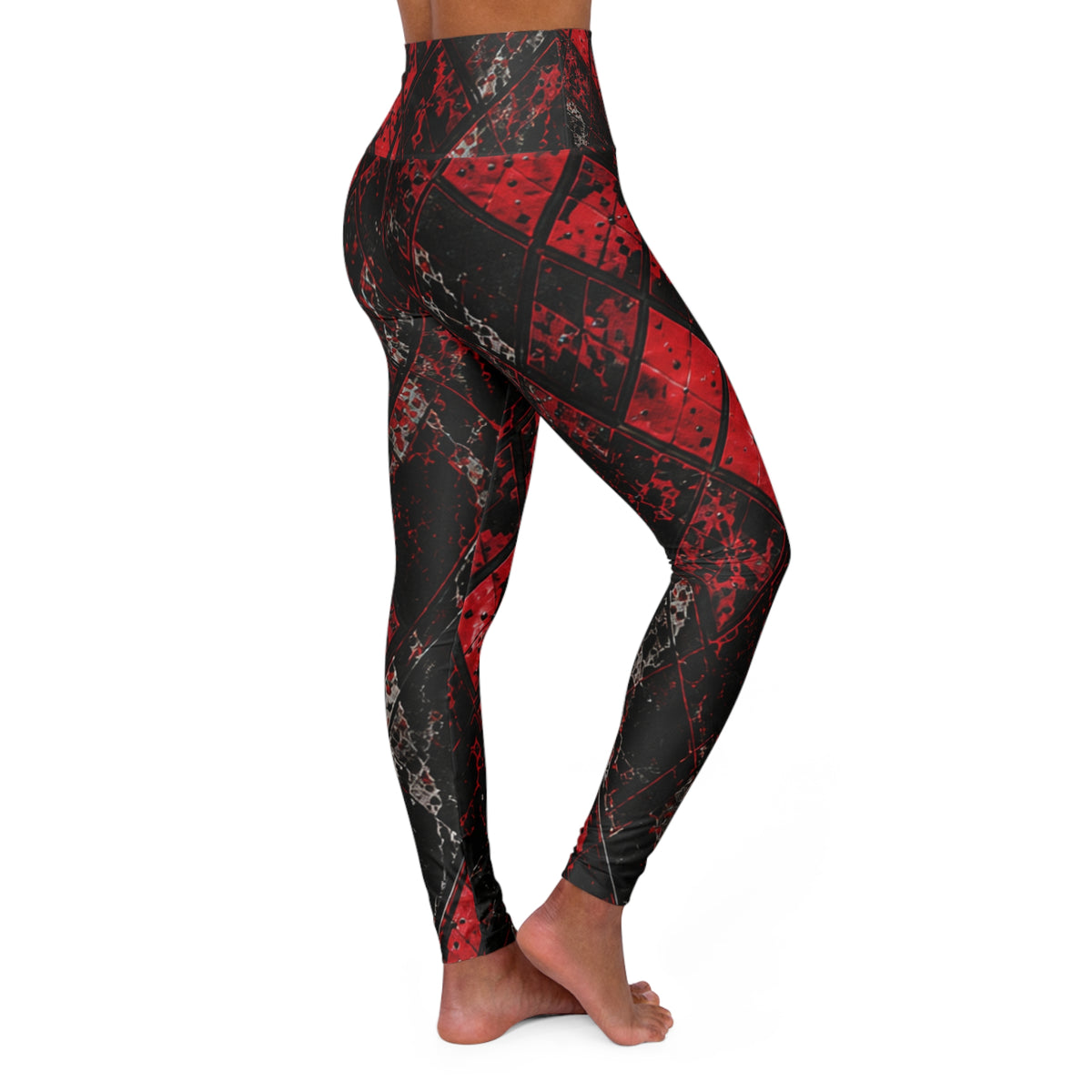 CRIMSON VICE | Afterdark Leggings Women's High-Waisted All-Over Print Leggings | Cyberdelia Skunkworks
