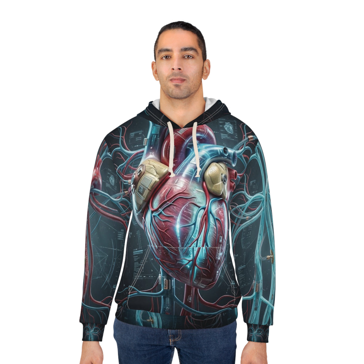 VITAL SIGNS Cyberdelia Skunkworks · All-Over-Print Hoodie