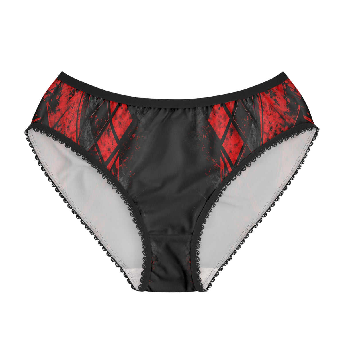 CRIMSON VICE | Diamond Temptation Women's Lace-Trim Underwear | Cyberdelia Skunkworks