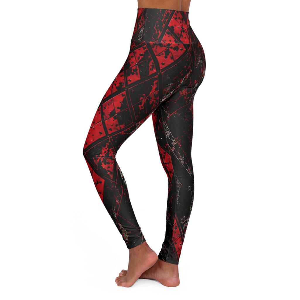 CRIMSON VICE | Afterdark Leggings Women's High-Waisted All-Over Print Leggings | Cyberdelia Skunkworks
