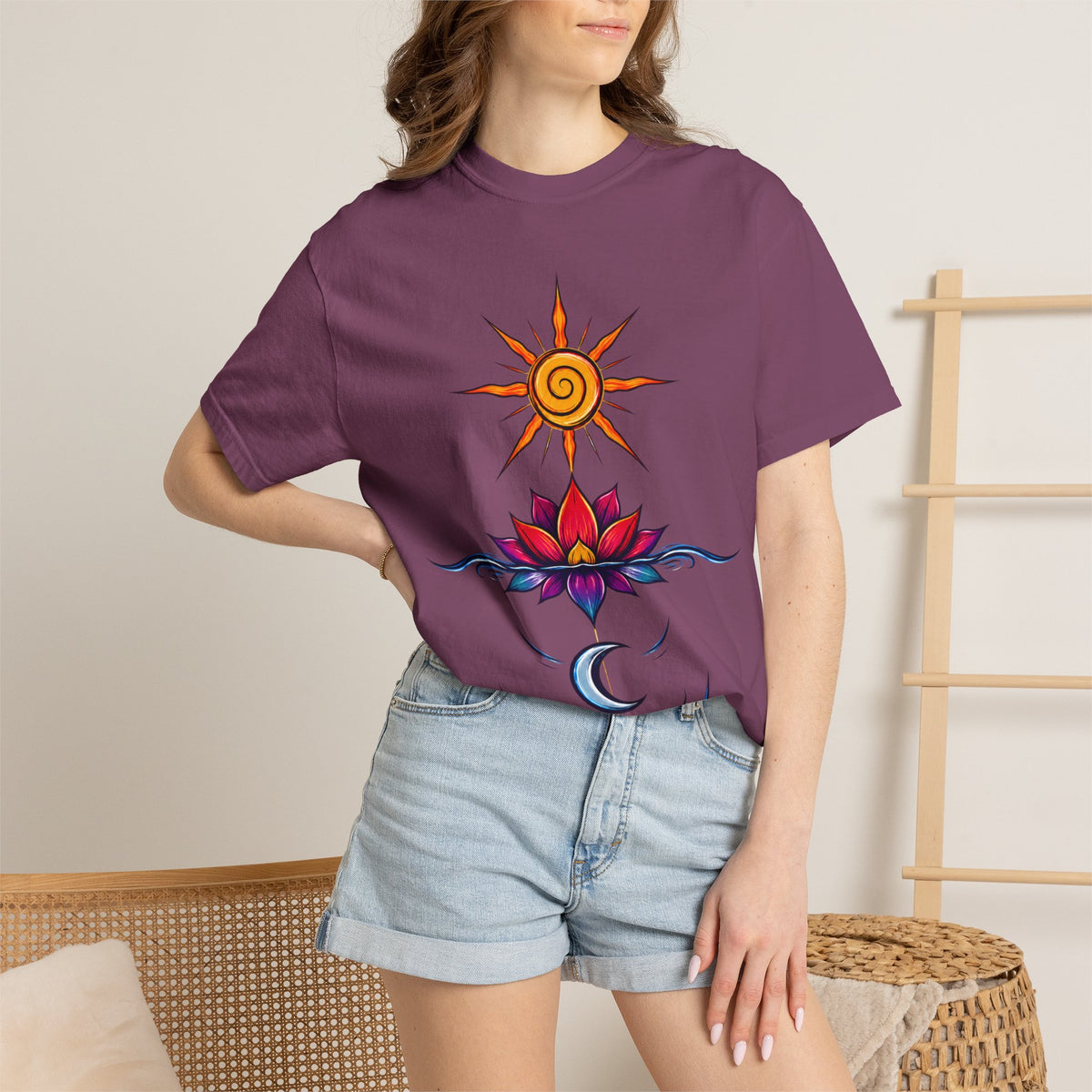 Solar Lotus — Krystal Starr Celestial Wear Unisex Graphic Tee