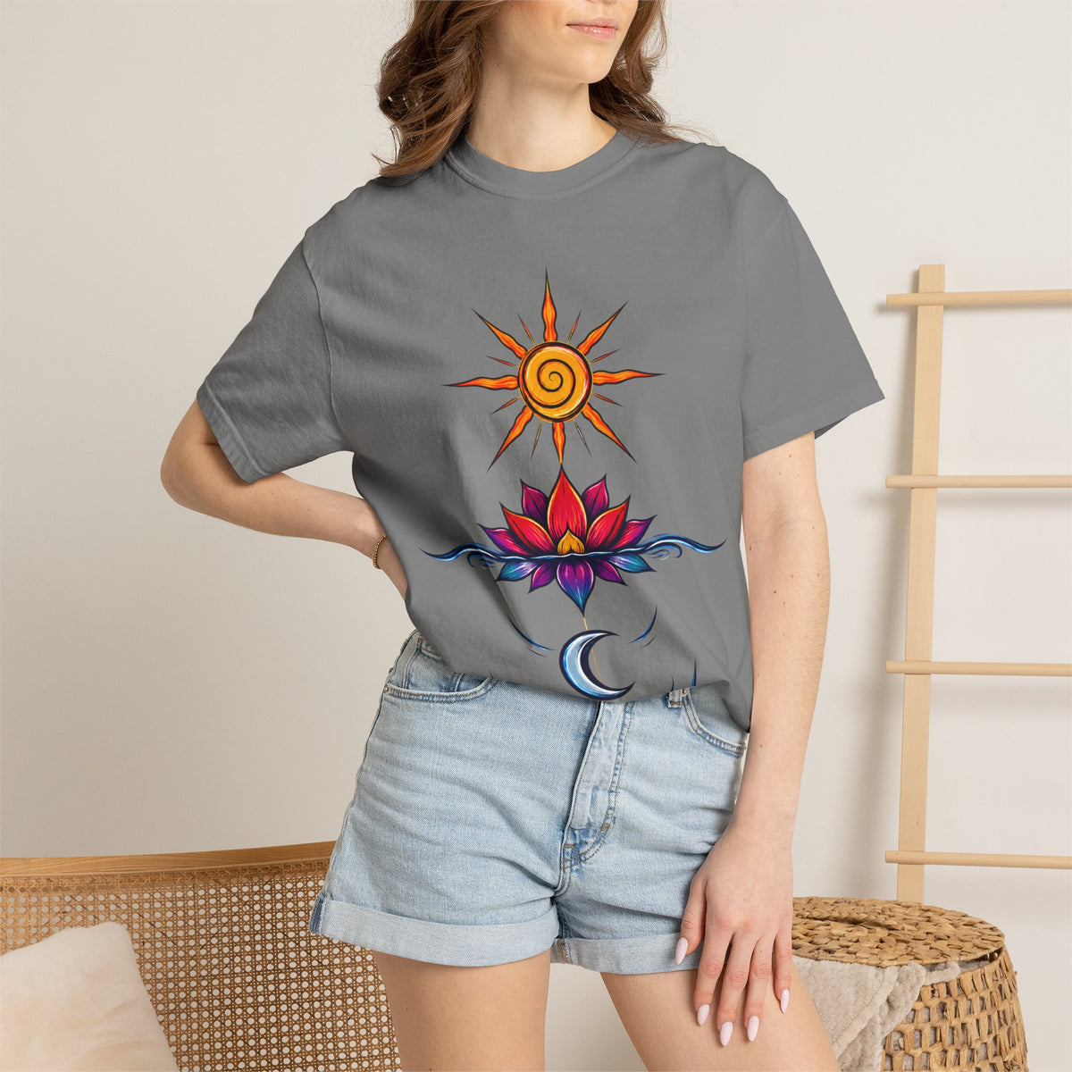 Solar Lotus — Krystal Starr Celestial Wear Unisex Graphic Tee