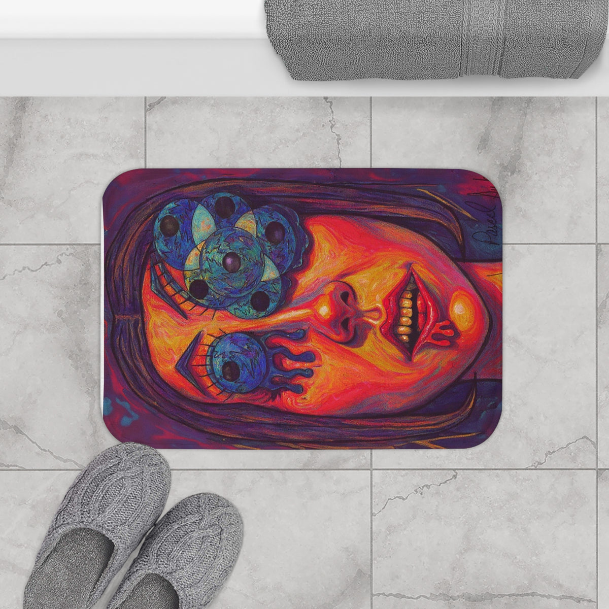 All Eyes on Her Bath Mat