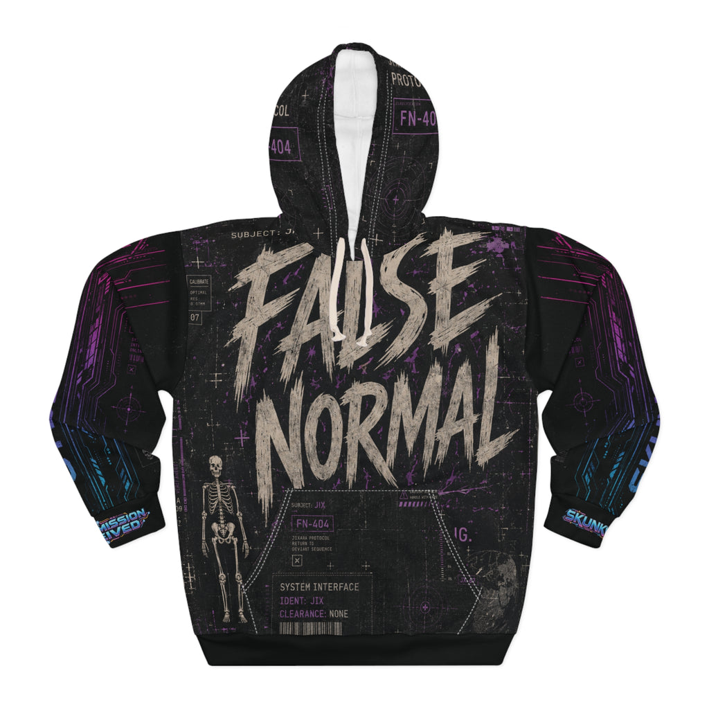 Cyberdelia Skunkworks False Normal Jixara Protocol Sleeve Patter #2 // All-Over Print Hoodie