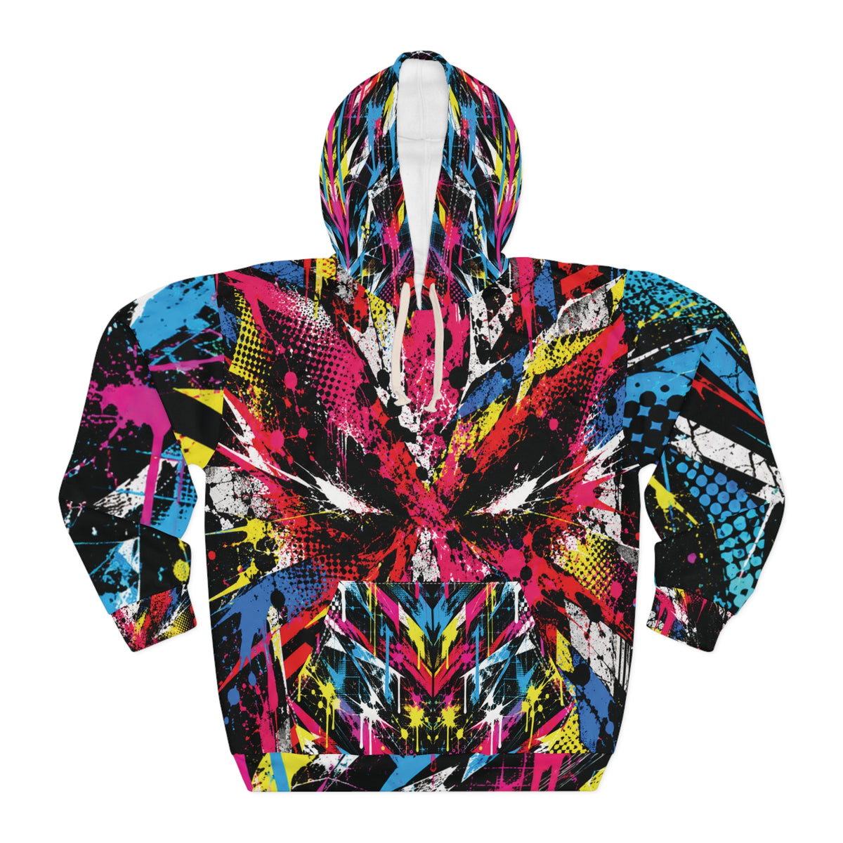 GLITCH RIOT AOP HOODIE