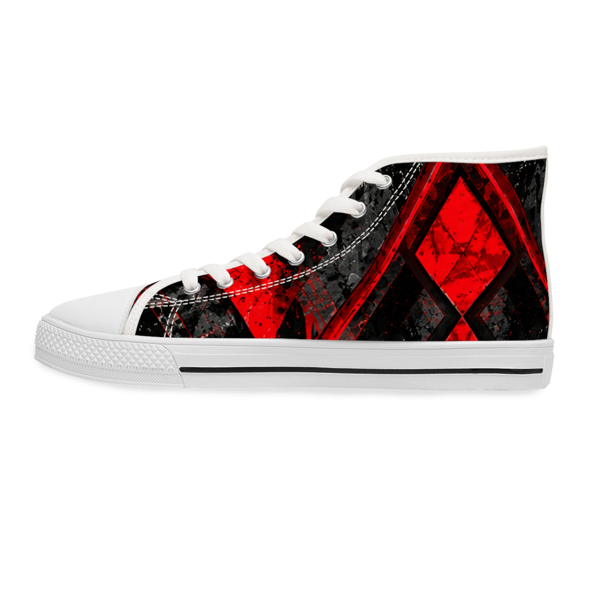 CRIMSON VICE Women's High-Top Sneakers | Cyberdelia Skunkworks