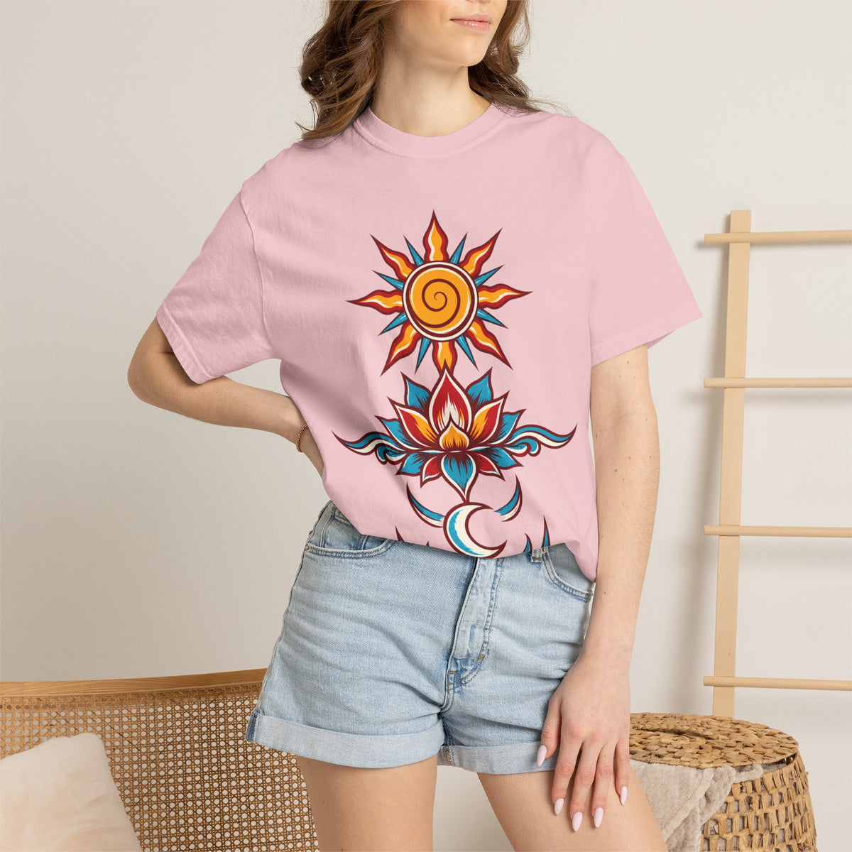 Solar Lotus — Krystal Starr Celestial Wear Unisex Graphic Tee