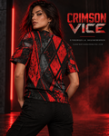 CRIMSON VICE | Shadowline Tee Men's All-Over Print T-Shirt | Cyberdelia Skunkworks