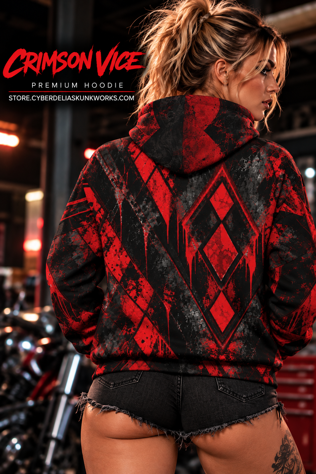 Crimson Vice | AOP Hoodie