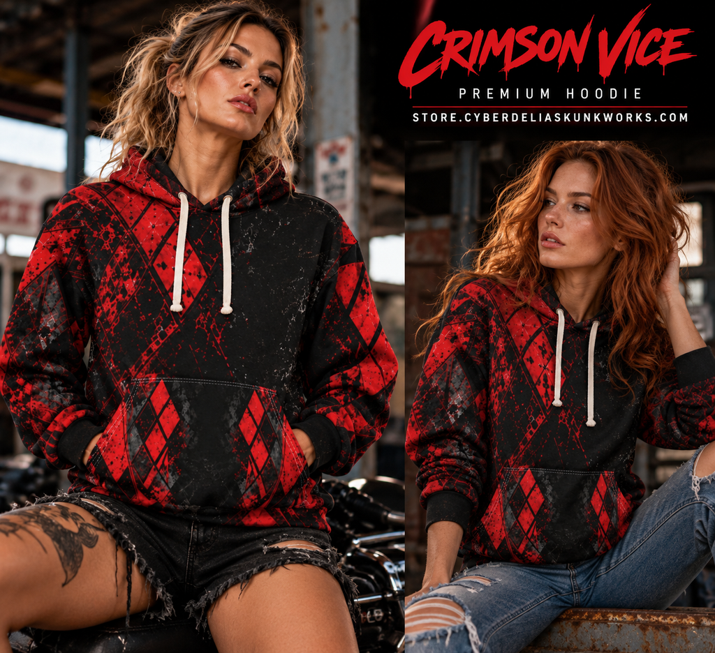 Crimson Vice | AOP Hoodie