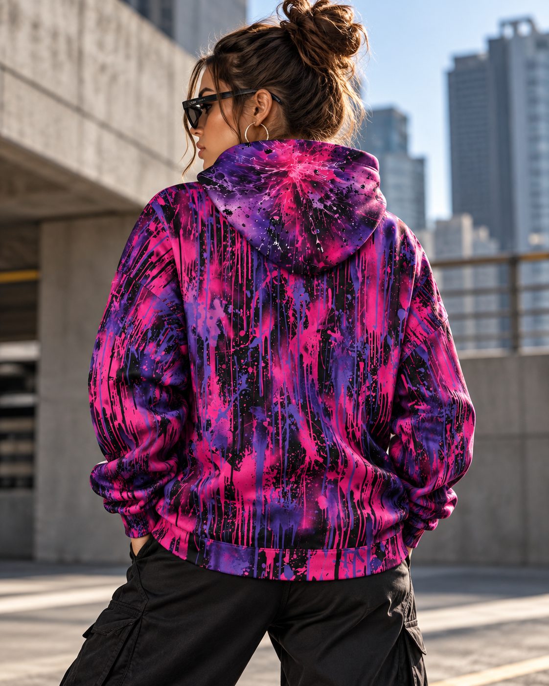 Neon Uprising | All-Over Print Hoodie