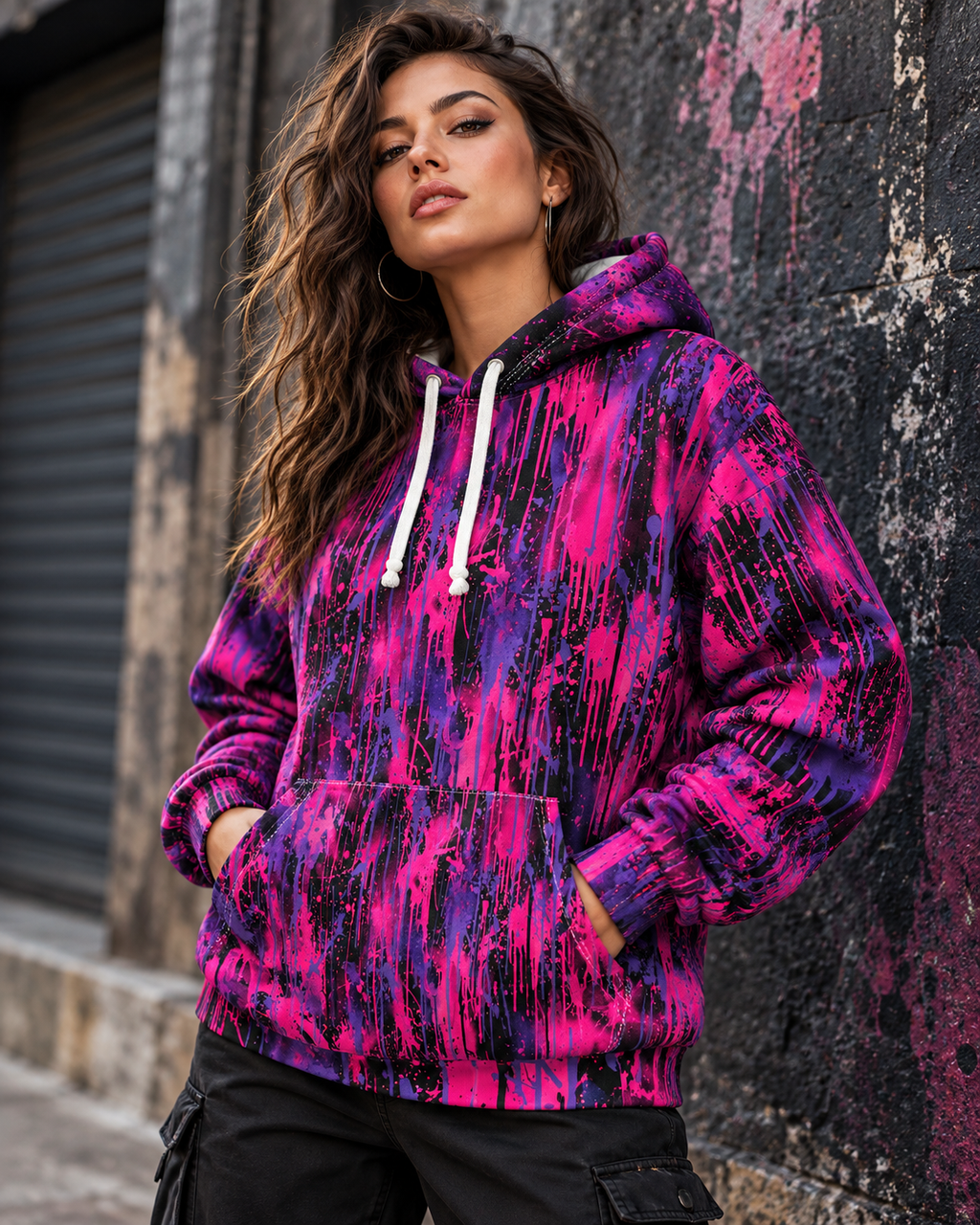 Neon Uprising | All-Over Print Hoodie
