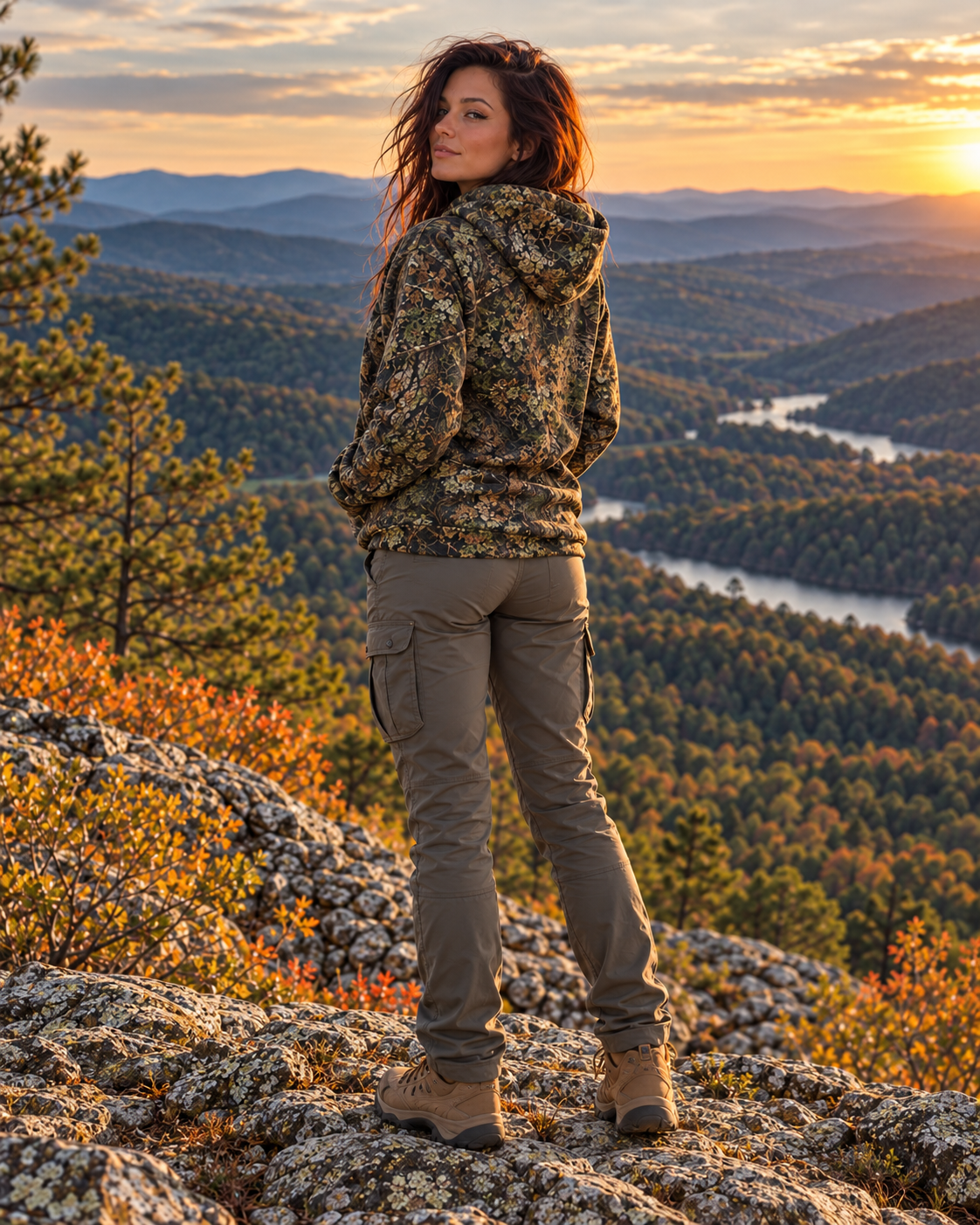 Ouchita Mountain Woodland AOP HOODIE