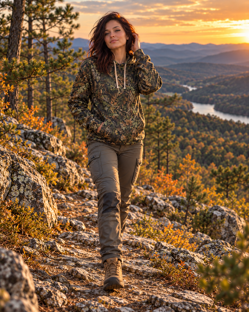 Ouchita Mountain Woodland AOP HOODIE