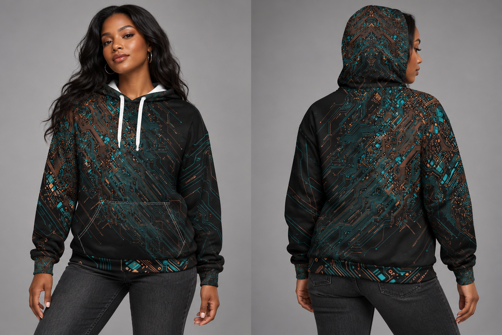 Copper Trace AOP Hoodie