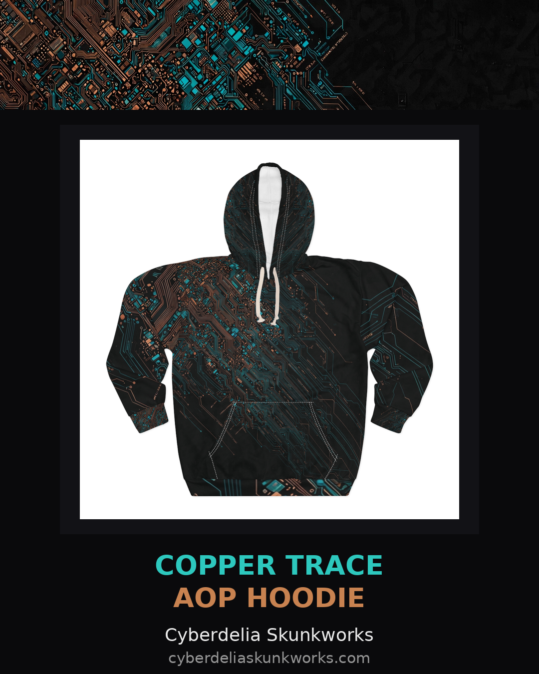 Copper Trace AOP Hoodie