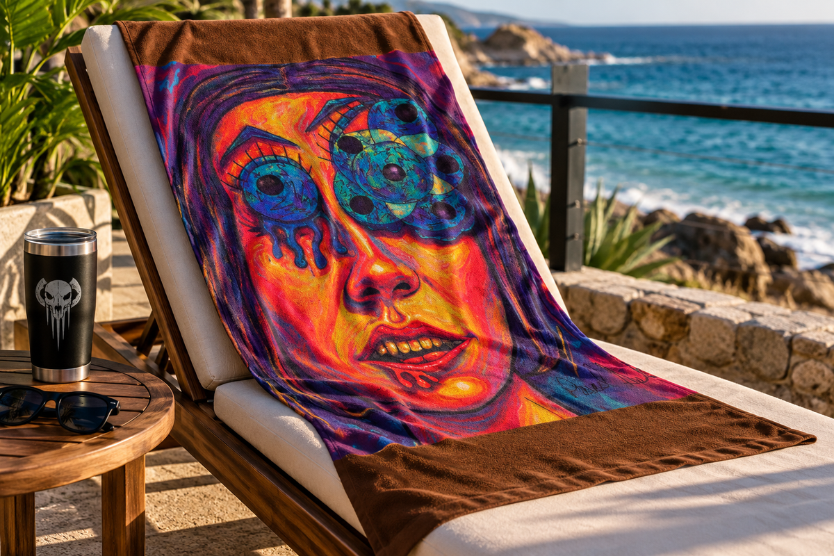 All Eyes on Her Beach Towel