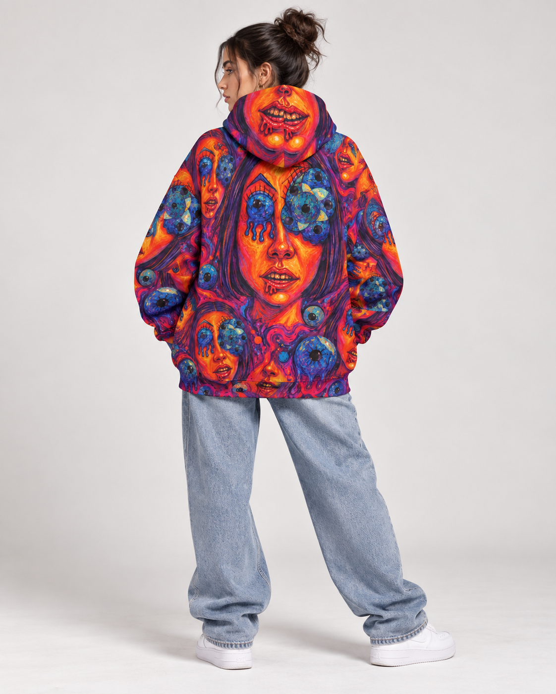 ALL EYES ON HER - The Last Ride of the American Dream Collection Cyberdelia Skunkworks - AOP HOODIE