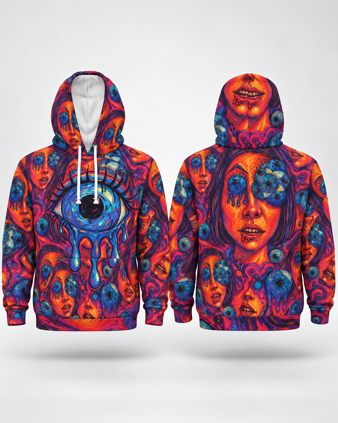 ALL EYES ON HER - The Last Ride of the American Dream Collection Cyberdelia Skunkworks - AOP HOODIE