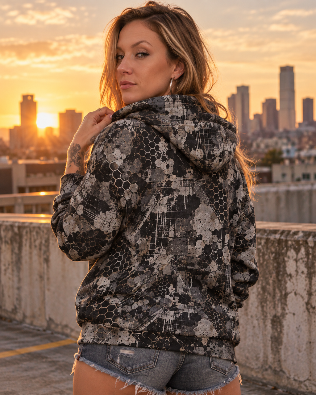Concrete Ghost AOP Hoodie