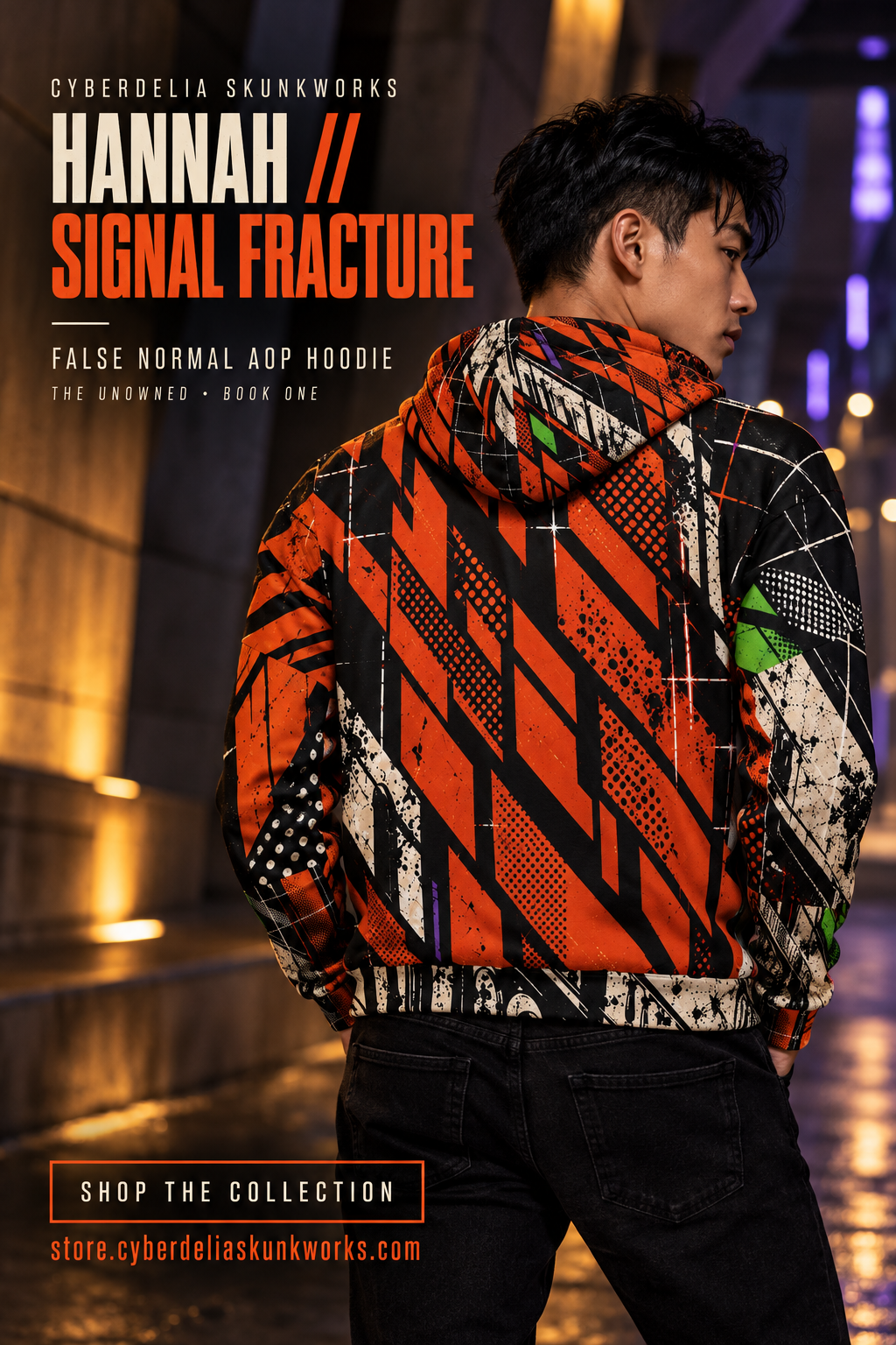HANNAH // SIGNAL FRACTURE — False Normal AOP Hoodie
