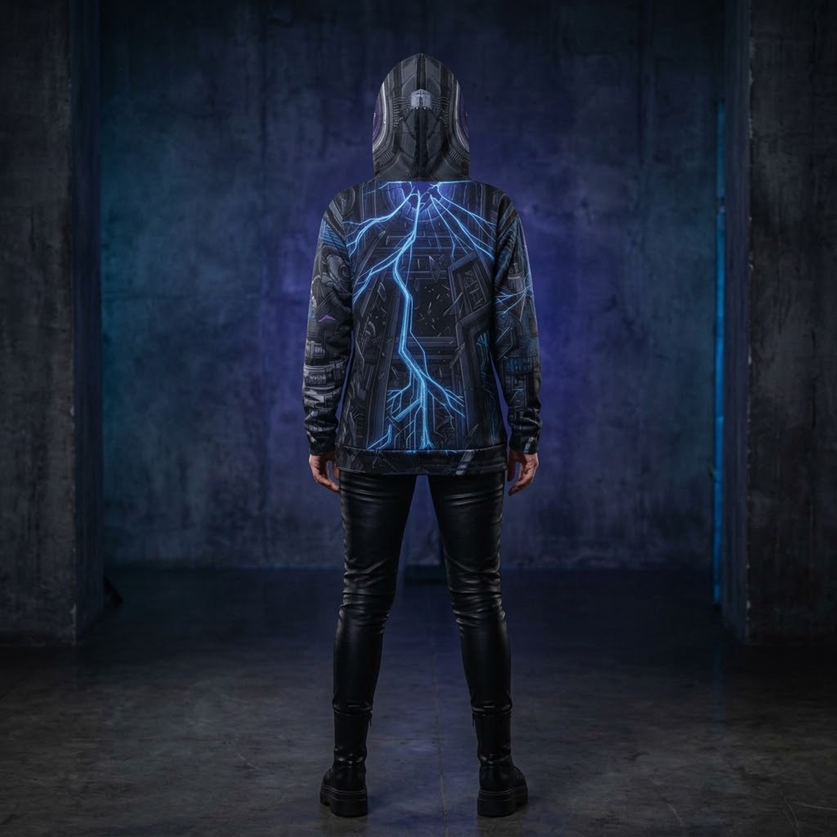 ZERO TRUST | Cyberpunk AOP Hoodie