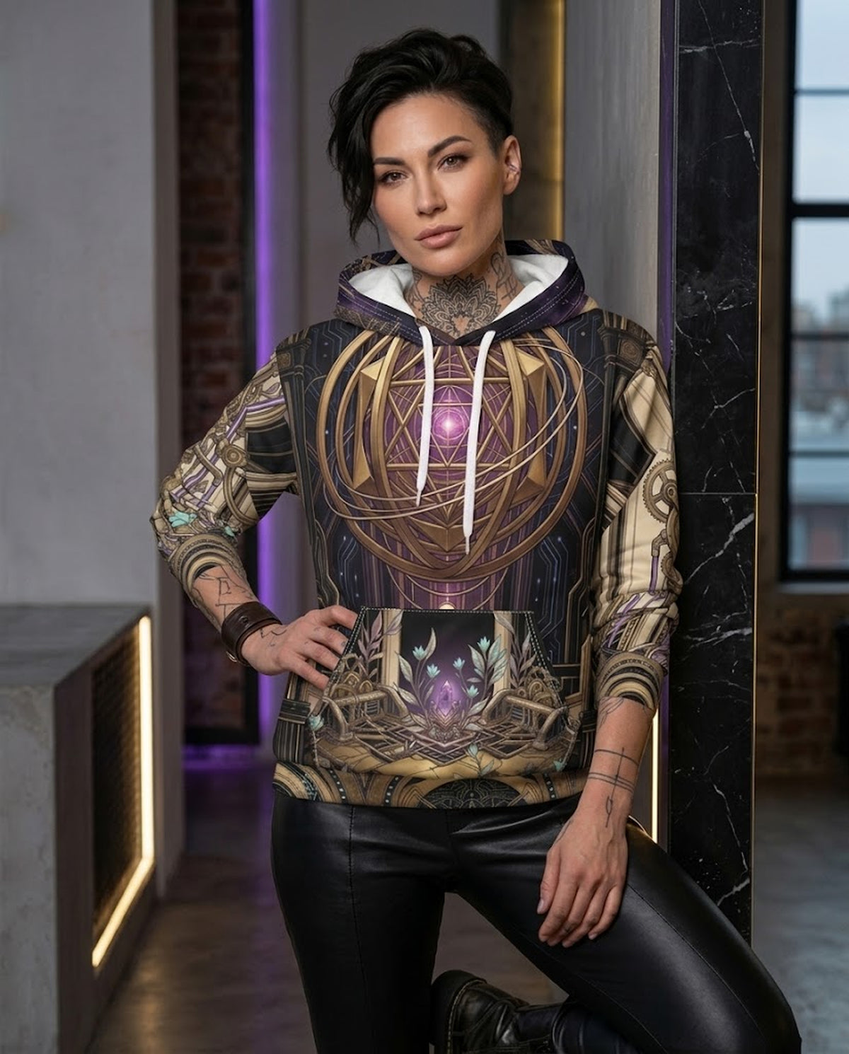 THE LAST UTOPIA | Architectural AOP Hoodie
