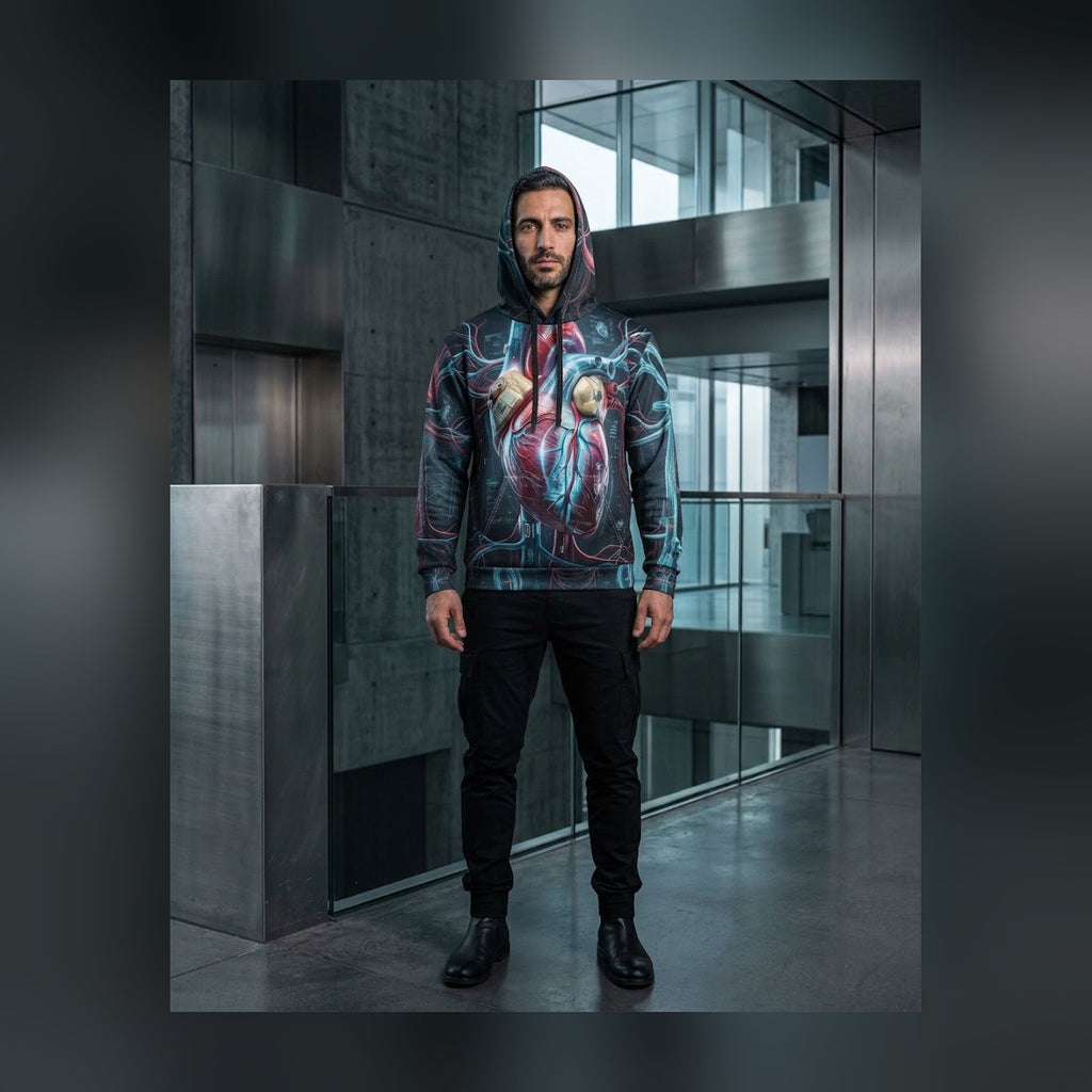 VITAL SIGNS Cyberdelia Skunkworks · All-Over-Print Hoodie