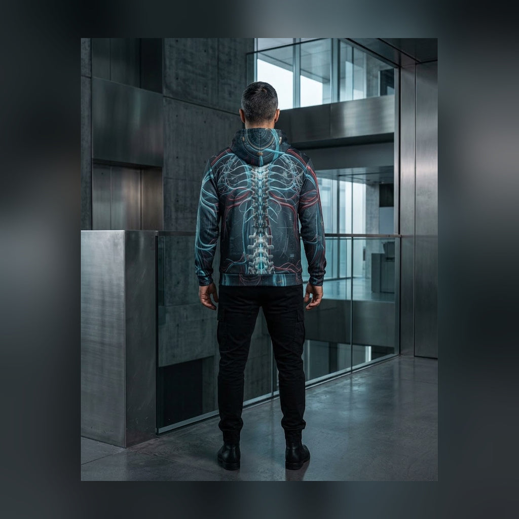 VITAL SIGNS Cyberdelia Skunkworks · All-Over-Print Hoodie