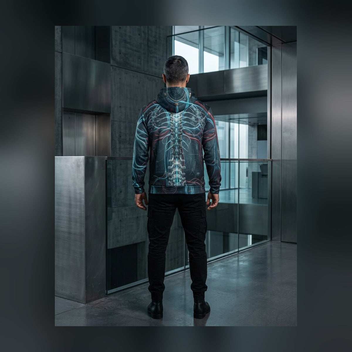 VITAL SIGNS Cyberdelia Skunkworks · All-Over-Print Hoodie
