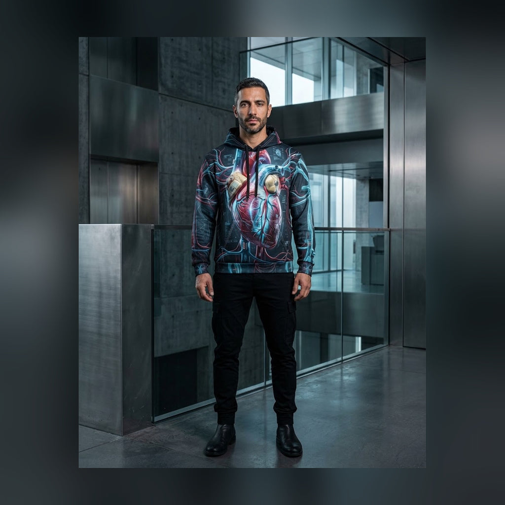 VITAL SIGNS Cyberdelia Skunkworks · All-Over-Print Hoodie