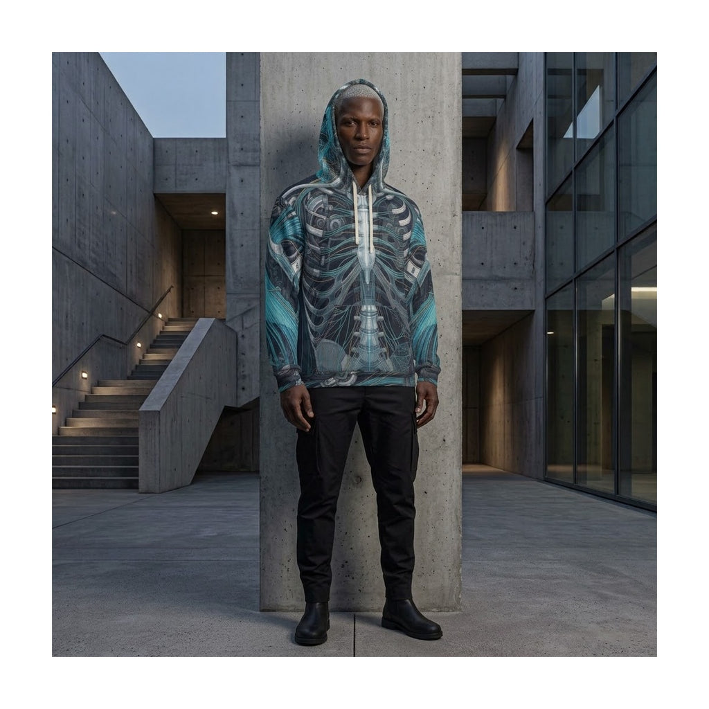 GHOST IN THE MACHINE Cyberdelia Skunkworks | All-Over Print Hoodie