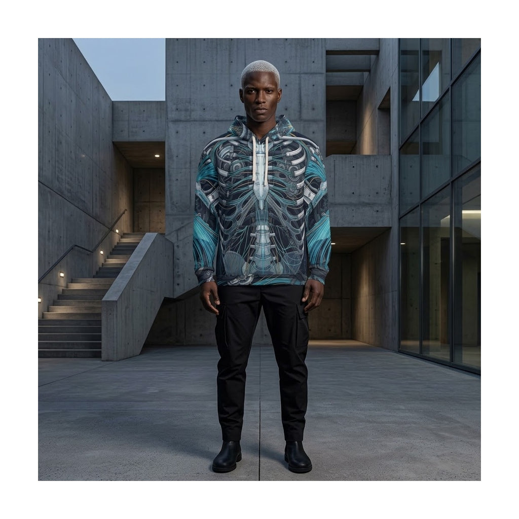 GHOST IN THE MACHINE Cyberdelia Skunkworks | All-Over Print Hoodie
