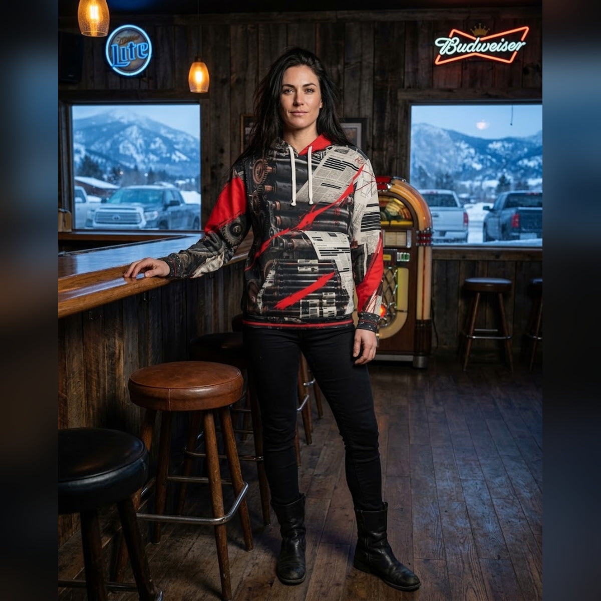 DEADLINE ZERO Cyberdelia Skunkworks AOP HOODIE