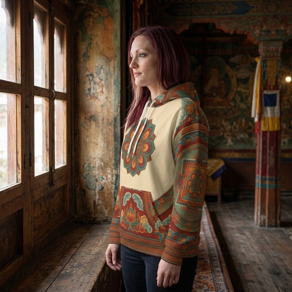 The Saffron Gate — All-Over Print Hoodie