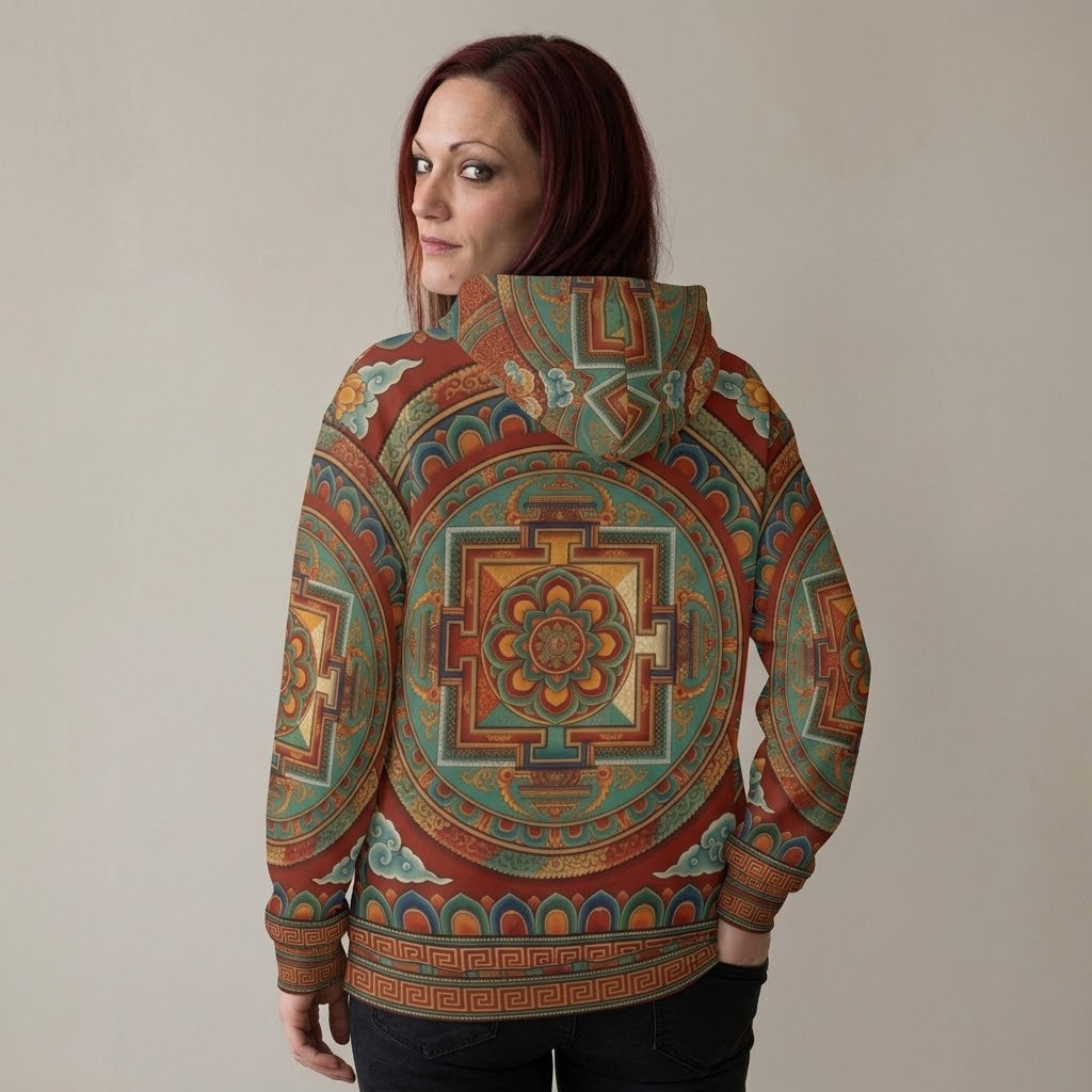The Saffron Gate — All-Over Print Hoodie
