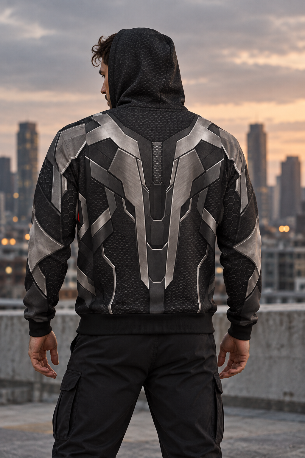 CYBERDELIA — IRON VECTOR AOP Hoodie