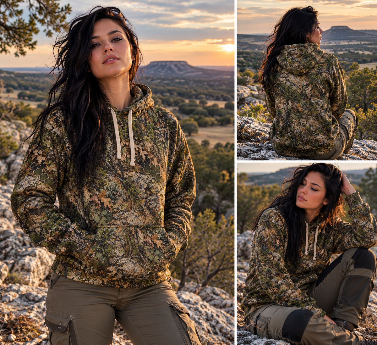 Cross Timbers Woodland AOP HOODIE